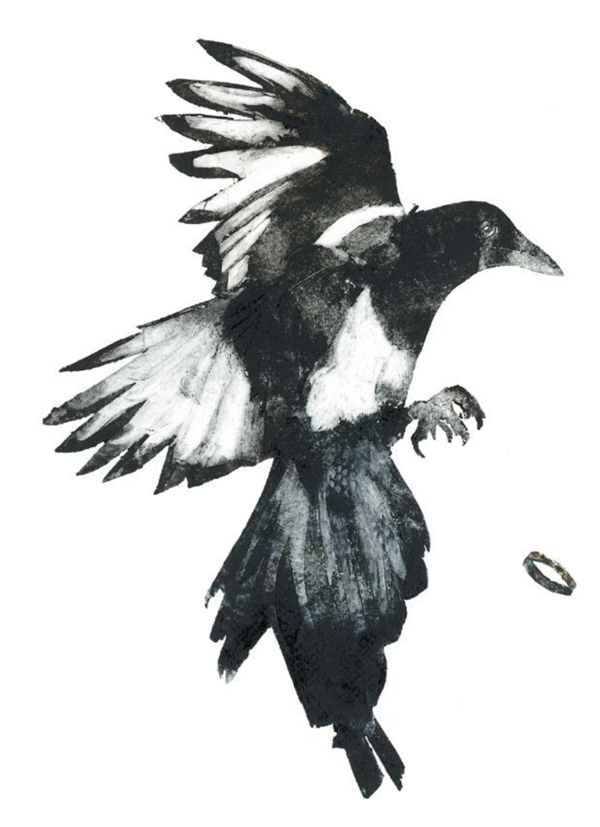 The Thief (magpie) - Greetings Card