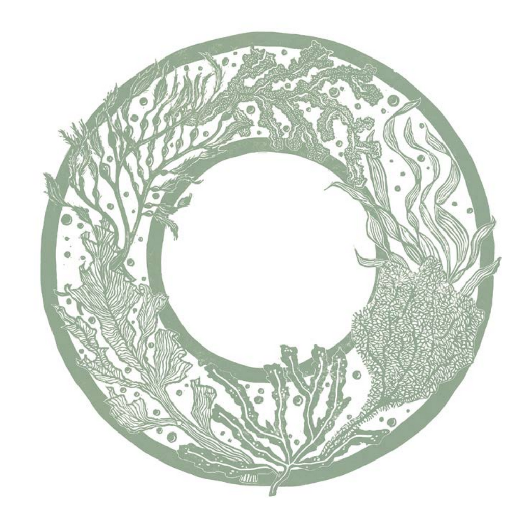 PREORDER Seaweed Garland linocut print