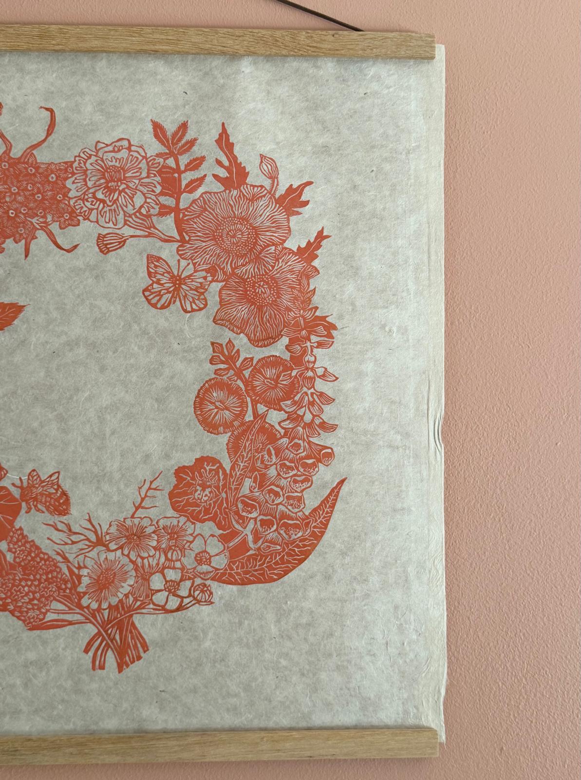 PREORDER Summer Blooms linocut