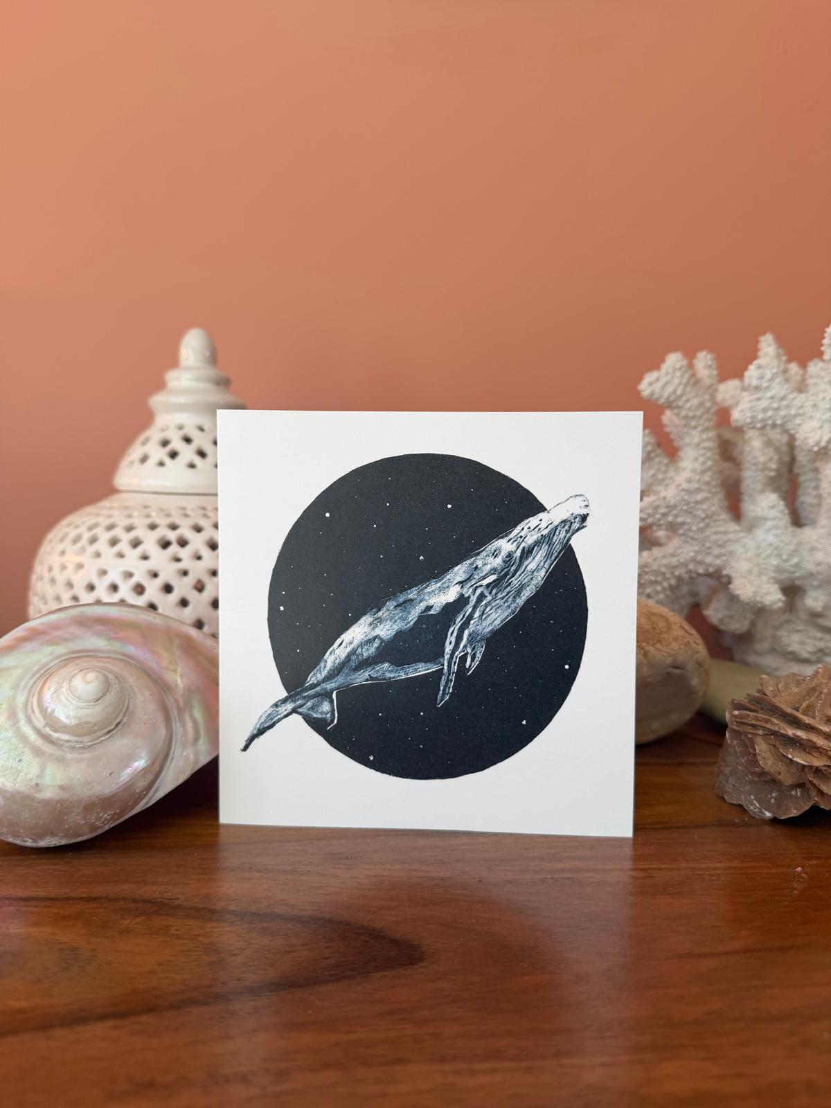 Humpback whale (Megaptera novaeangliae) - Greetings Card