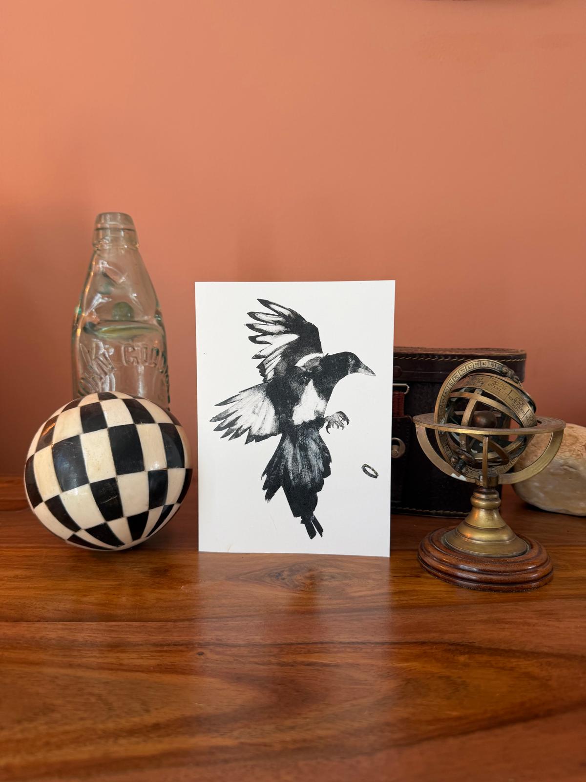 The Thief (magpie) - Greetings Card