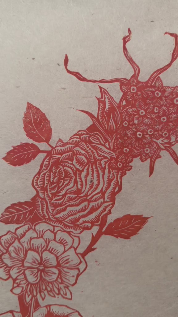 PREORDER Summer Blooms linocut