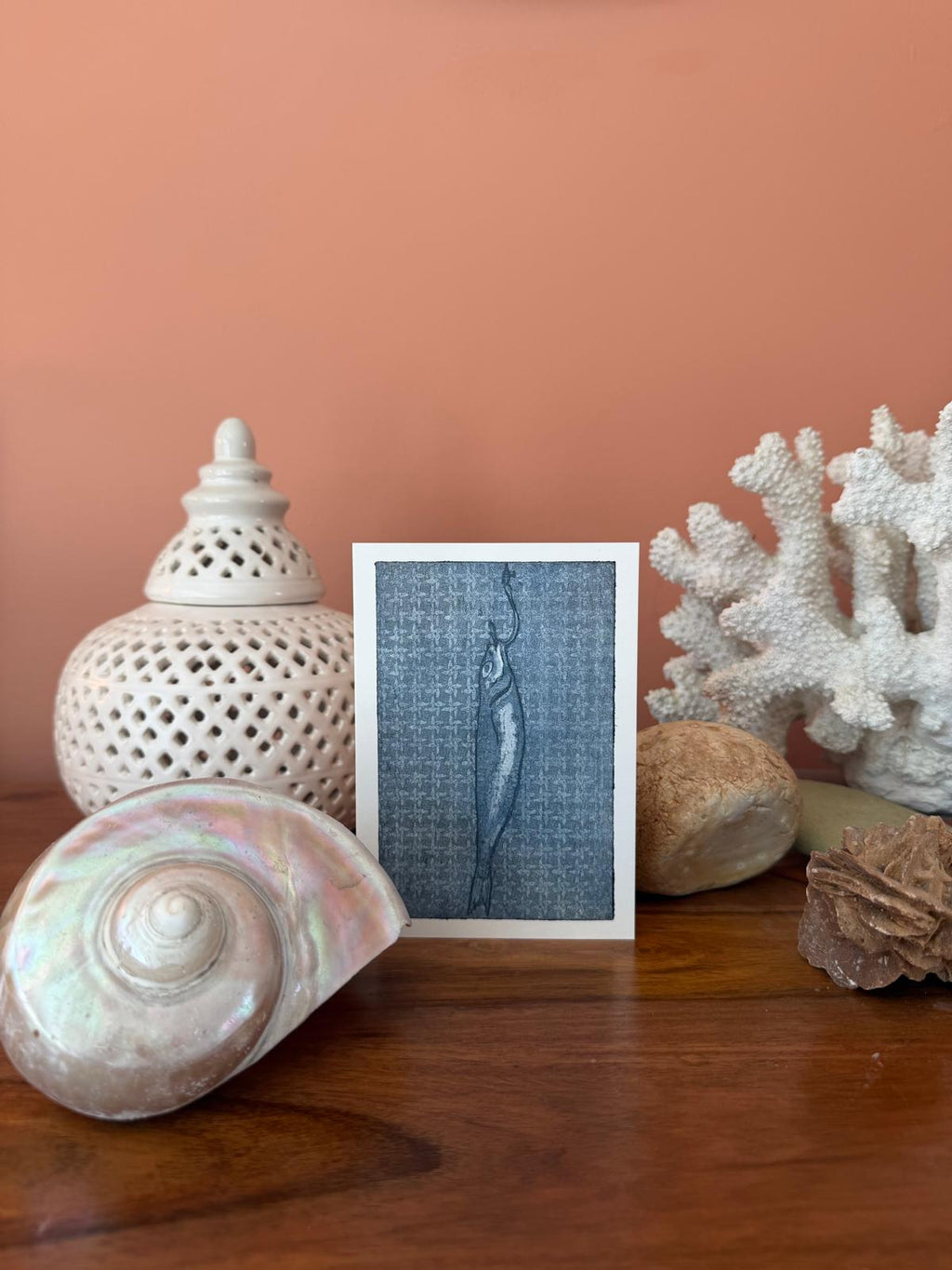 Sardine (study) - Greetings card
